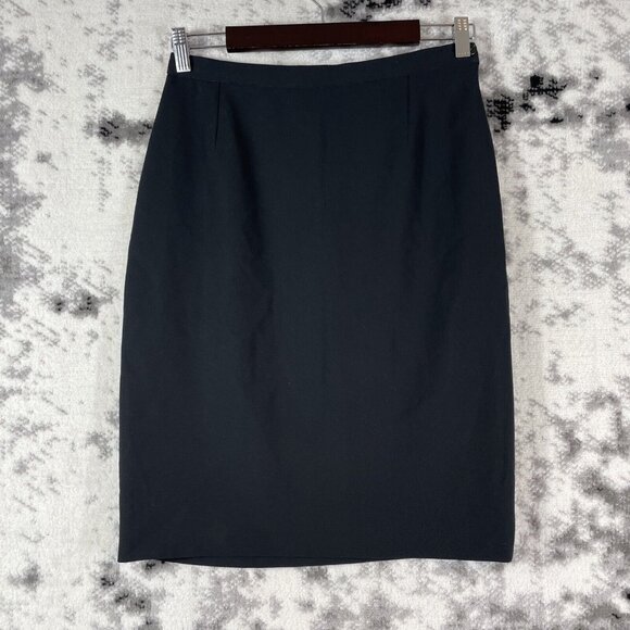 Giorgio Armani Skirt‎ Womens Size 42 (28 Waist) Designer Pure Wool Midi Office - Picture 1 of 9